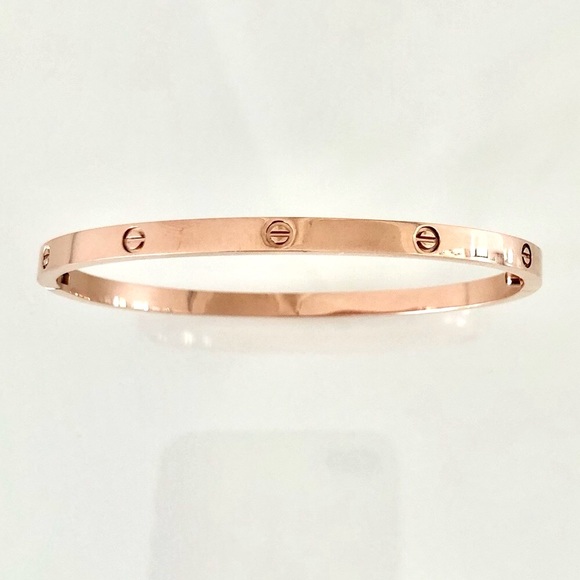 Rose Gold Screw Bracelet Small Model - Picture 4 of 10